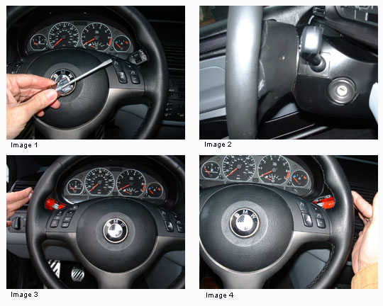 Bmw e46 3 spoke steering wheel removal