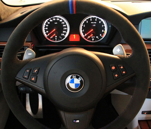 Bmw e60 m sport steering wheel trim #7