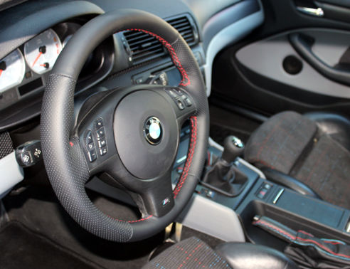 e46 m sport leather steering wheel
